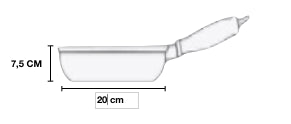 Sauteuse 20 cm sans couvercle