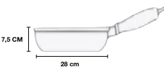 Sauteuse 28 cm sans couvercle