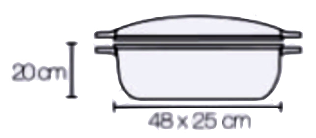 Cocotte de10 litres avec couvercle en verre Pyrex